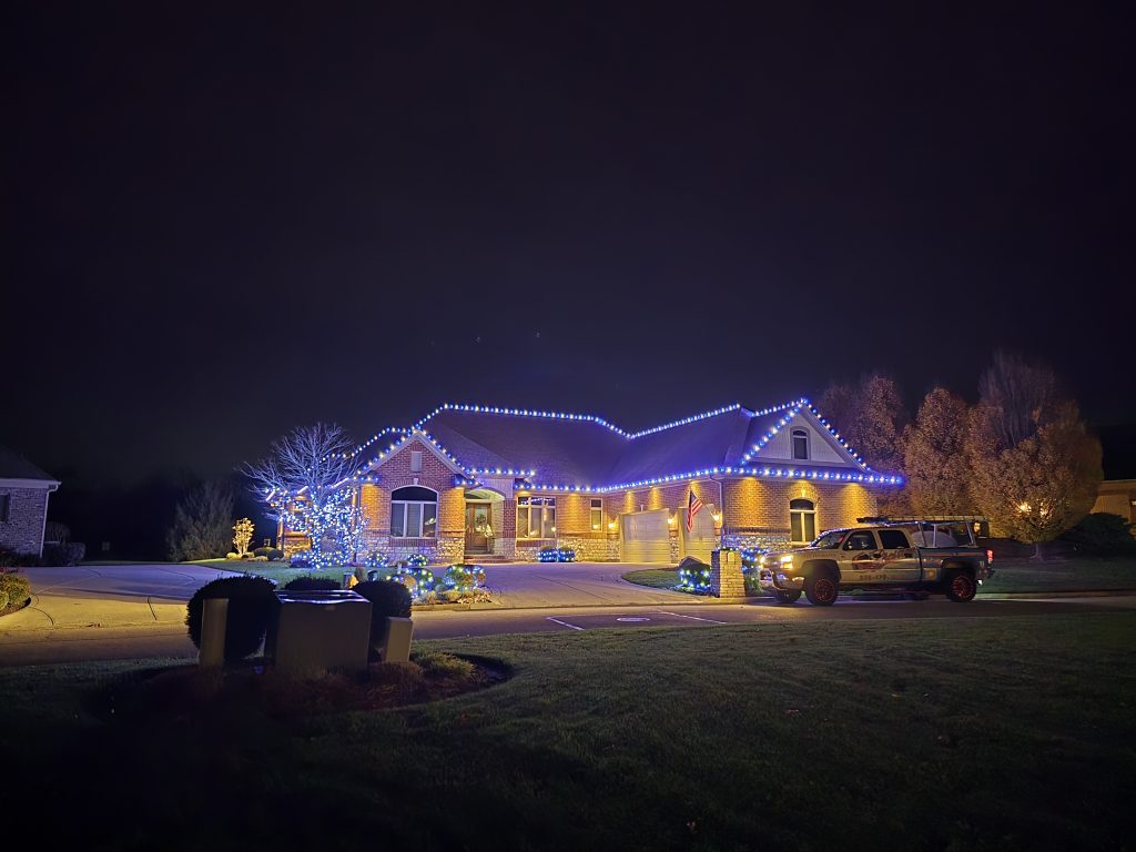 White and blue scheme Holiday Lights