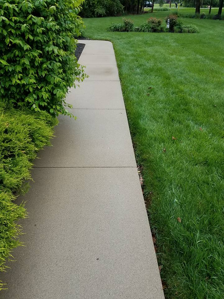 Side walk Power Washing After Picture Prestige Pressure Washing and Roof Cleaning