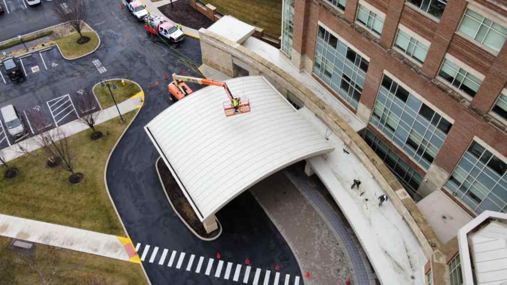Commercial Flat Roof Cleaning