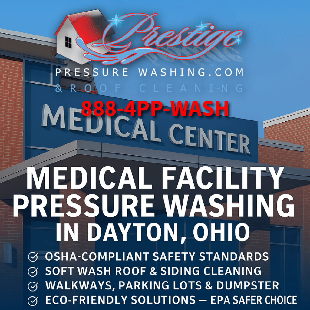 hospital exterior cleaning in Dayton Ohio