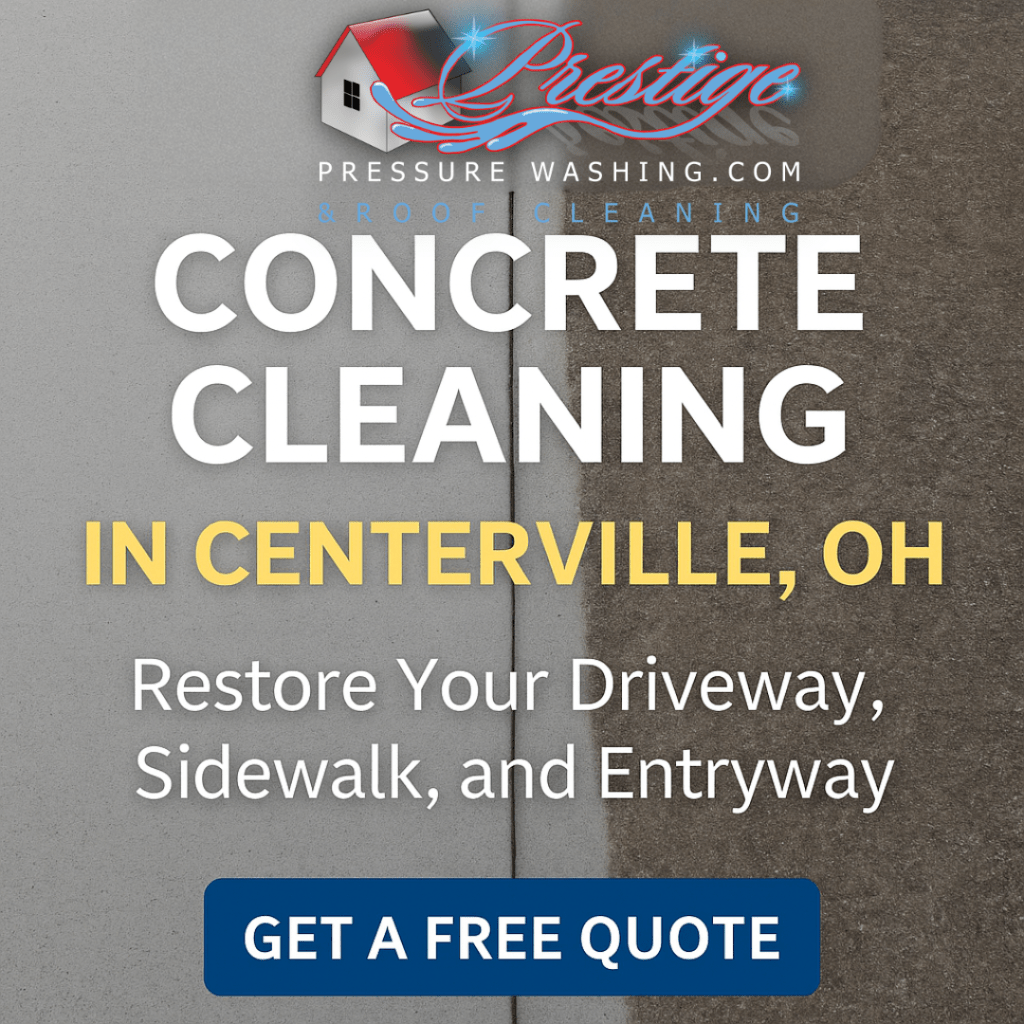Concrete Cleaning Centerville, Ohio