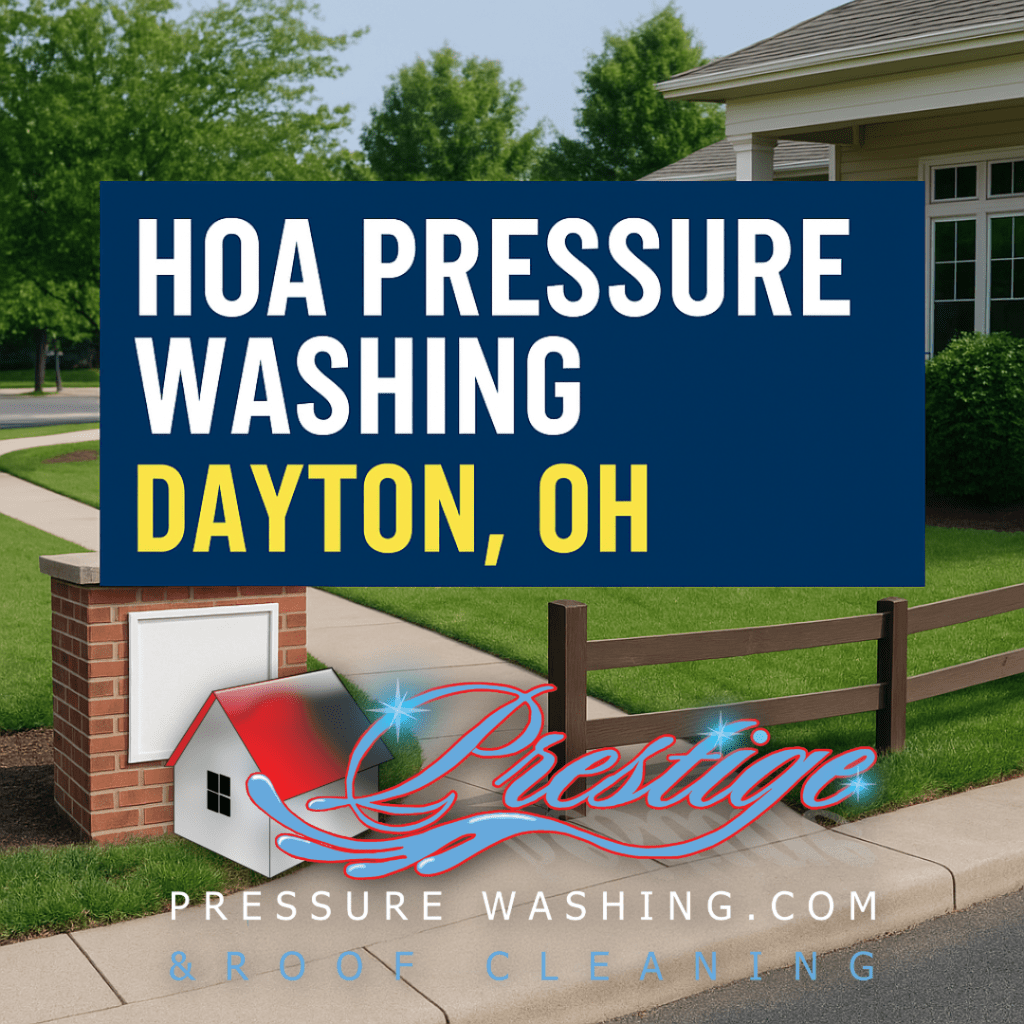 HOA Pressure Washing and Roof Cleaning