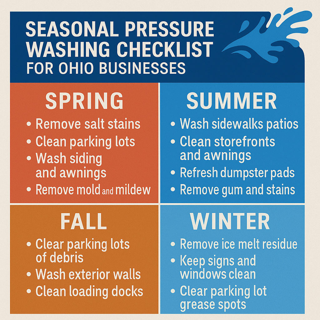 Seasonal Pressure Washing Checklist.