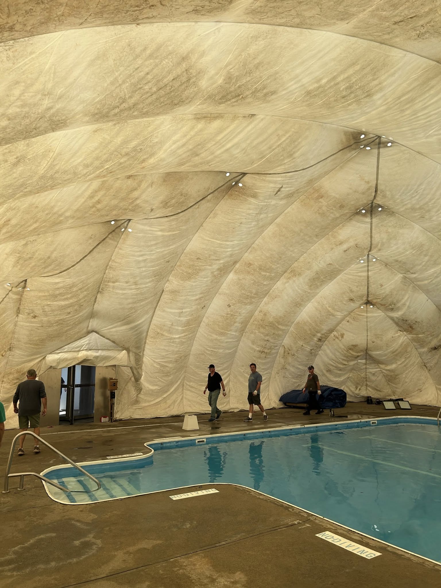 Dome cleaning in Warwick, RI — Before 1