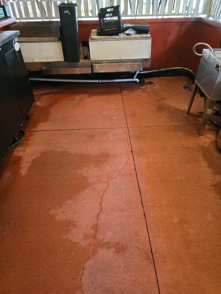 Little York Tavern outdoor patio after concrete cleaning in Dayton Ohio by Prestige Pressure Washing