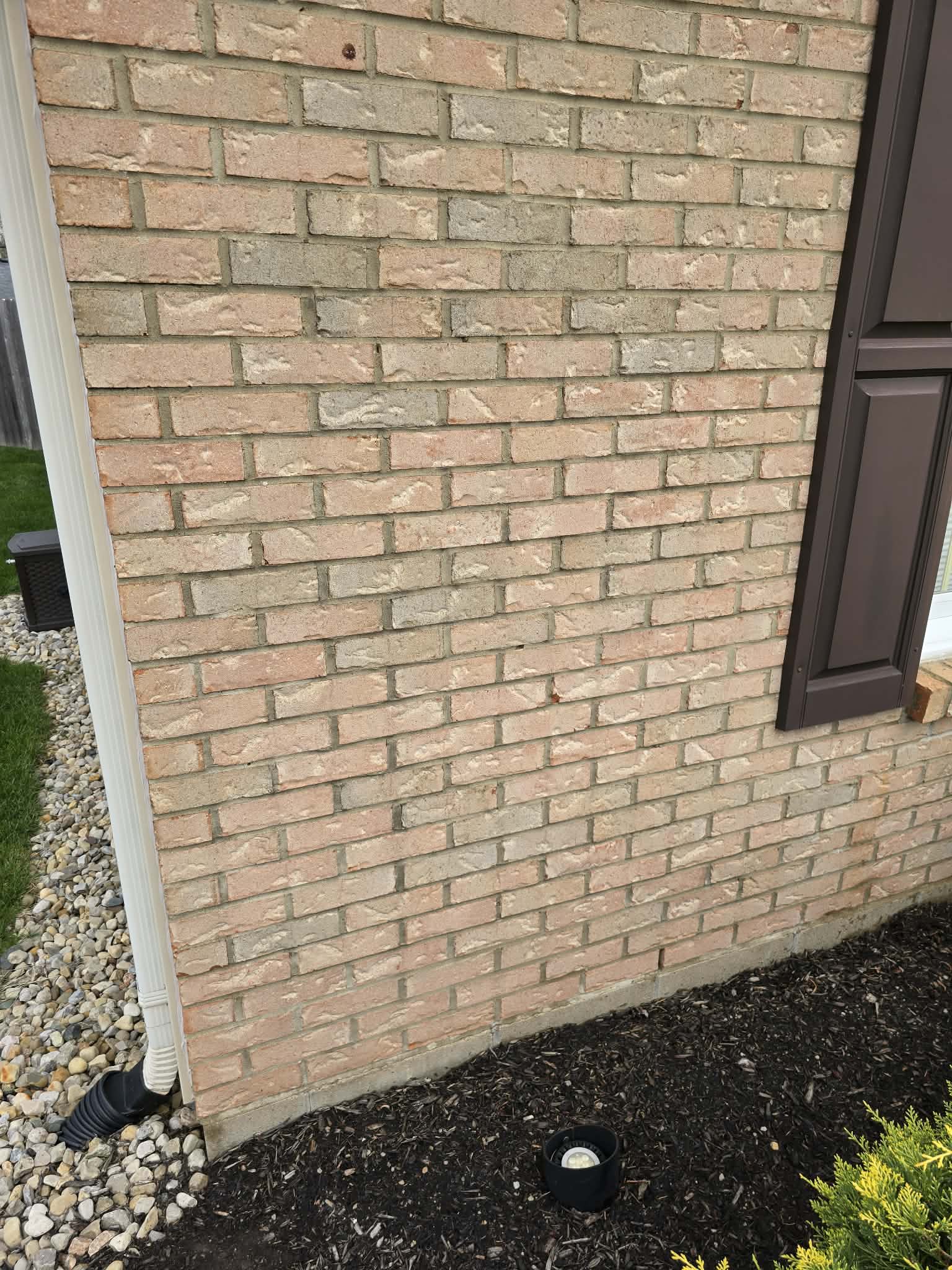 Brick exterior after cleaning Dayton Ohio