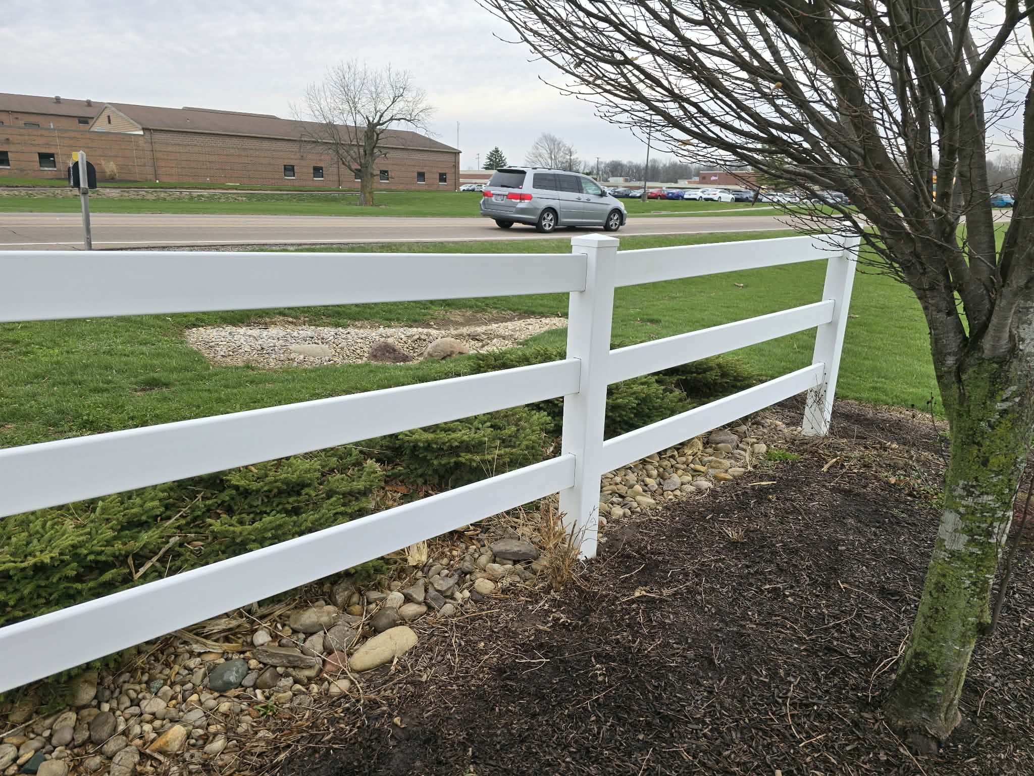 Fence after cleaning Dayton Ohio restored wood color